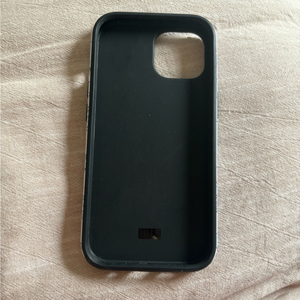 Shell Pattern iPhone 14 Case - White and Blue - Picture 2 of 4